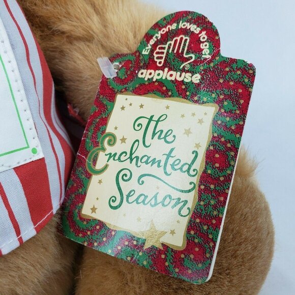 Vintage Applause Fabulous Baker Bear Spice 11 in Plush Christmas Cookie Cutter - Picture 7 of 12